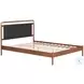 Netz Black And Walnut Queen Panel Bed