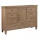 Riverdale Natural 8 Drawer Dresser