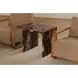 Rosa Rosso Levanto Square Marble Top Accent Table
