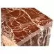 Rosa Rosso Levanto Square Marble Top Accent Table