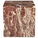 Rosa Rosso Rectangular Marble Top Occasional Table Set