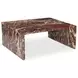 Rosa Rosso Rectangular Marble Top Coffee Table