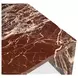 Rosa Rosso Rectangular Marble Top Coffee Table
