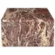 Rosa Rosso Rectangular Marble Top Coffee Table