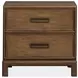 Ridgefield Russet 2 Drawer Nightstand with USB Charging