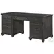 Sutton Place Weathered Charcoal Executive Home Office Set