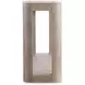 Loggia White and Aria Rectangular Travertine Top Console Table