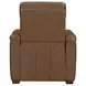 Fortmere Renaissance Tobacco Leather Manual Pushback Recliner
