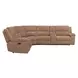 Bronco Plush Tobacco 6 Piece Modular Reclining Sectional with Console and USB Charging