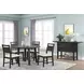 Sable Crest Black Upholstered Dining Chair Set of 2