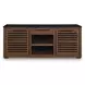 Kallari Warm Brown and Matte Black 2 Door Credenza