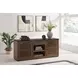 Kallari Warm Brown and Matte Black 2 Door Credenza