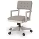 Robbinsdale Light Gray Upholstered Home Office Desk Chair
