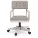 Robbinsdale Light Gray Upholstered Home Office Desk Chair