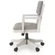 Robbinsdale Light Gray Upholstered Home Office Desk Chair