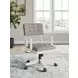 Robbinsdale Light Gray Upholstered Home Office Desk Chair