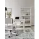 Robbinsdale Light Gray Upholstered Home Office Desk Chair