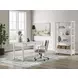 Robbinsdale Light Gray Upholstered Home Office Desk Chair