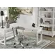 Robbinsdale Light Gray Upholstered Home Office Desk Chair
