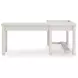Robbinsdale Antique White L Shaped Home Office Desk with USB Charging