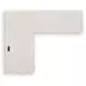 Robbinsdale Antique White L Shaped Home Office Desk with USB Charging