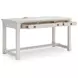 Robbinsdale Antique White L Shaped Home Office Desk with USB Charging