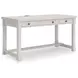 Robbinsdale Antique White L Shaped Home Office Desk with USB Charging