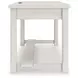 Robbinsdale Antique White L Shaped Home Office Desk with USB Charging