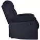 Willow Black 86" Sofa with Dual Recliner