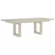 Cotiere Cream Linen Extendable Rectangular Dining Room Set
