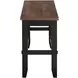 Bermuda Black 54" Counter Height Bench