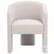 Hall Bisque French Linen Performance Fabric Arm Chair