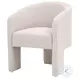 Hall Bisque French Linen Performance Fabric Arm Chair