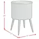 Nebula Black Round Smart End Table
