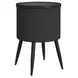 Nebula Black Round Smart End Table