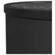 Nebula Black Round Smart End Table