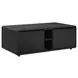 Nebula Black Rectangular Smart Coffee Table with Cooler and Speaker