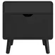 Nebula Black Square Smart End Table