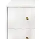 Hammond Matte White Lacquer Soft Close Side Table