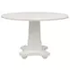 Hampton White 48" Round Dining Table