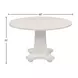 Hampton White 48" Round Dining Table