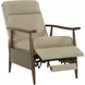 Hampton Shoreham Cream Leather Push Thru The Arms Recliner