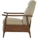 Hampton Shoreham Cream Leather Push Thru The Arms Recliner