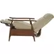 Hampton Shoreham Cream Leather Push Thru The Arms Recliner