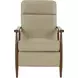 Hampton Shoreham Cream Leather Push Thru The Arms Recliner