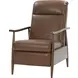 Hampton Colchester Bitters Leather Push Thru The Arms Recliner