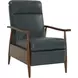 Hampton Roma Bluegray Leather Push Thru The Arms Recliner