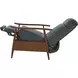 Hampton Roma Bluegray Leather Push Thru The Arms Recliner