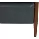 Hampton Roma Bluegray Leather Push Thru The Arms Recliner