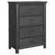 Brooklyn Charcoal 4 Drawer Chest